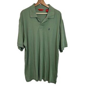 IZOD Mens Size XL Sage Green Short Sleeve Polo Shirt NEW Smooth Cotton Preppy